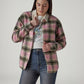 Women's Plaid Relaxed Fit Shacket - 20 View