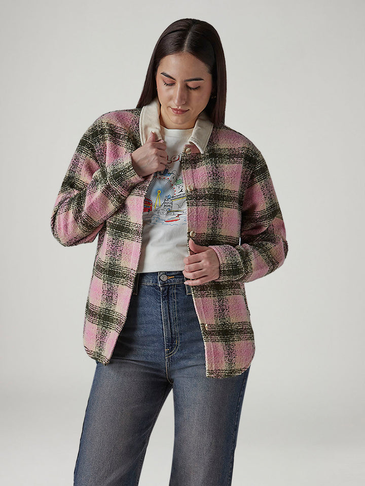Women's Plaid Relaxed Fit Shacket