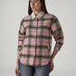 Women's Plaid Relaxed Fit Shacket - 20 View