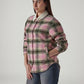 Women's Plaid Relaxed Fit Shacket - 20 View