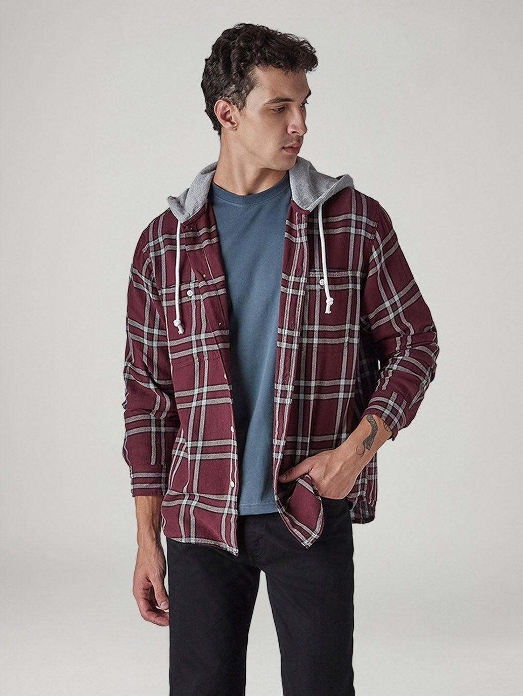 Men's Checkered Relaxed Fit Shirt