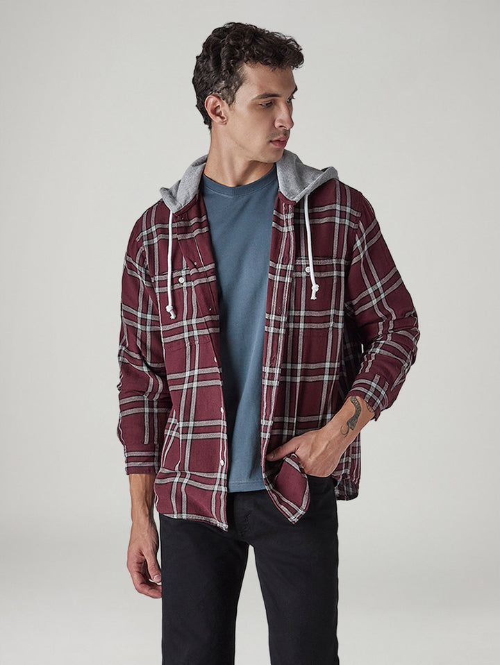 Men's Checkered Relaxed Fit Shirt