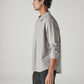 Men's Striped Relaxed Fit Poplin Shirt - Side View