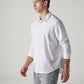 Men's Striped Relaxed Fit Poplin Shirt - Side View