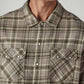 Men's Checkered Relaxed Fit Flannel Shirt - detail View