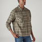 Men's Checkered Relaxed Fit Flannel Shirt - Side View