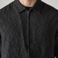 Men's Embroidered Boxy Fit Dobby Shirt - Detail View