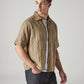 Men's Embroidered Boxy Fit Dobby Shirt - Styleshot View