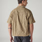 Men's Embroidered Boxy Fit Dobby Shirt - Back View