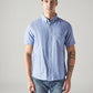 Men's Solid Slim Fit Oxford Shirt - Front View