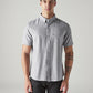 Men's Solid Slim Fit Oxford Shirt - Front View