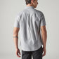 Men's Solid Slim Fit Oxford Shirt - Back View