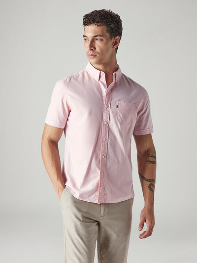 Men's Solid Slim Fit Oxford Shirt-image-42