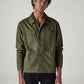 Men's Olive Solid Relaxed Fit Shirt - 20 View