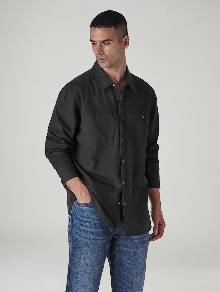 Men's Solid Relaxed Fit Shirt