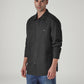 Men's Solid Relaxed Fit Shirt - Side View