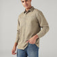 Men's Solid Relaxed Fit Shirt - SIde View