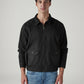 Men's Solid Relaxed Fit Jacket - Front View