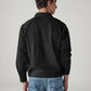 Men's Solid Relaxed Fit Jacket - Back View