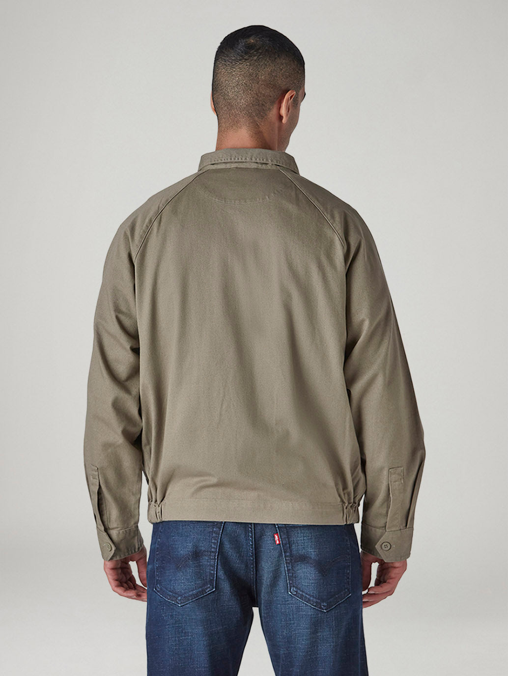 Men's Solid Khaki Jacket - 20 View