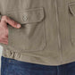 Men's Solid Khaki Jacket - 20 View