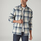 Men's Checkered Relaxed Fit Double Cloth Flannel Shirt - Styleshot View