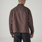 Men's Solid Relaxed Fit Shacket - Back View