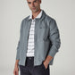 Men's Solid Grey Jacket - Styleshot View