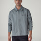 Men's Solid Grey Jacket - Front View