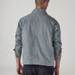 Men's Solid Grey Jacket - Back View
