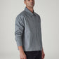 Men's Solid Grey Jacket - Side View