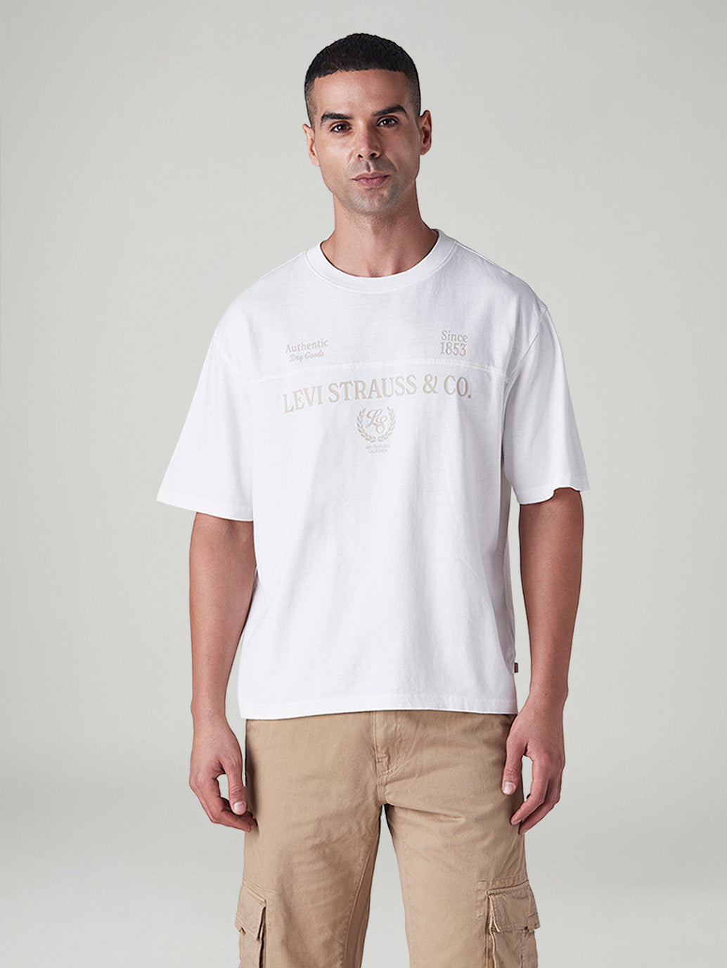 Men's Typography Printed Regular Fit Jersey T-Shirt - Front View