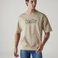 Men's Logo Printed Regular Fit T-Shirt - Front View