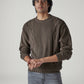 Men's Solid Brown Crew Neck Sweater - Styleshot View