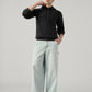 Men's Textured Regular Fit Hooded Sweater - Full View