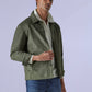 Men's Redloop Solid Slim Fit Shacket - Styleshot View