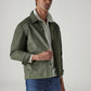 Men's Solid Olive Redloop Jacket - Logo View