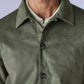 Men's Redloop Solid Slim Fit Shacket - Detail View
