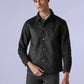Men's Redloop Solid Slim Fit Shacket - Front View