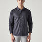 Men's Solid Slim Fit Oxford Redloop Shirt - Front View