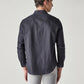 Men's Solid Slim Fit Oxford Redloop Shirt - Back View