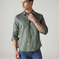 Men's Solid Slim Fit Oxford Redloop Shirt - 20 View