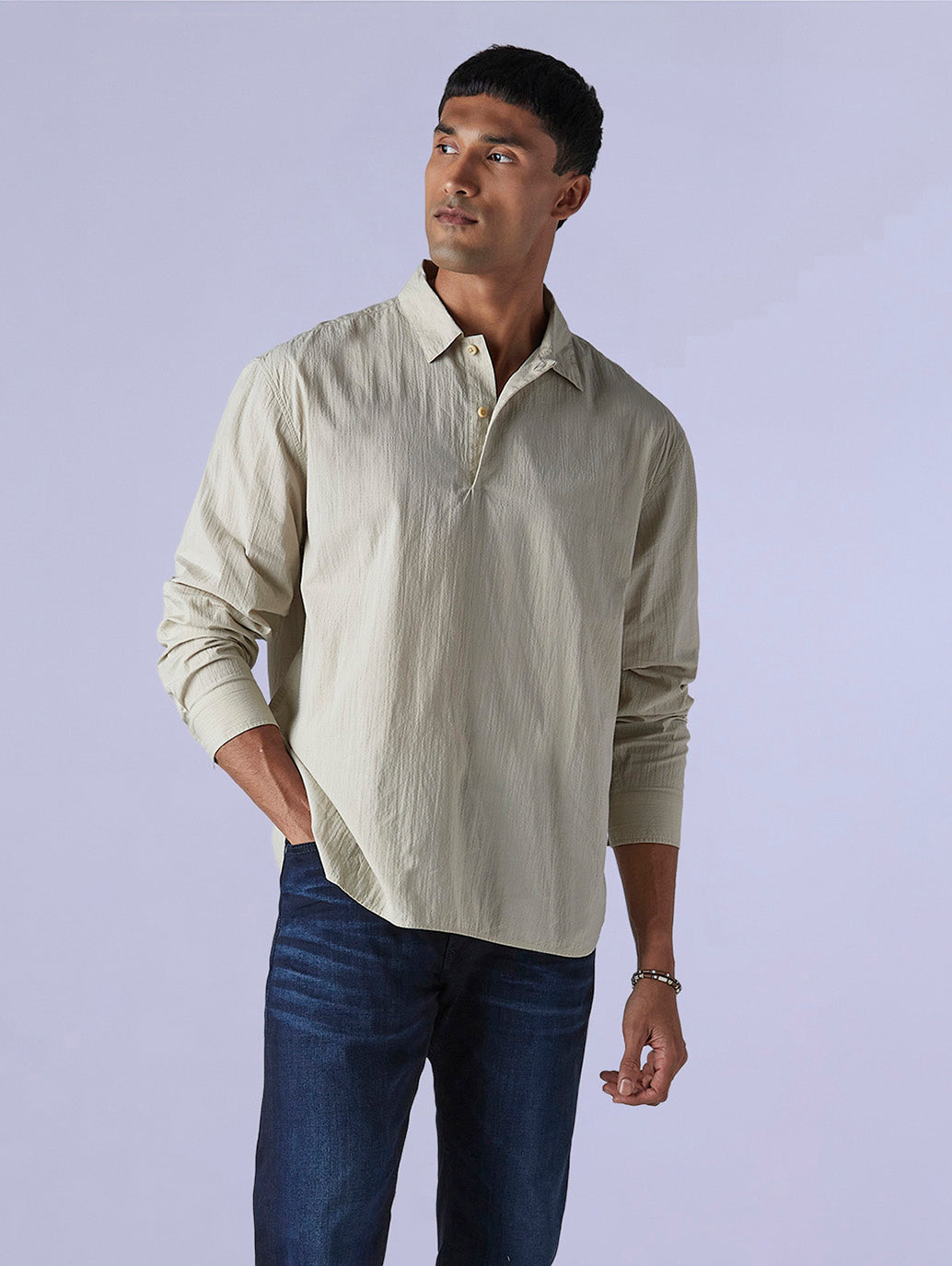 Men's Redloop Solid Slim Fit Shirt