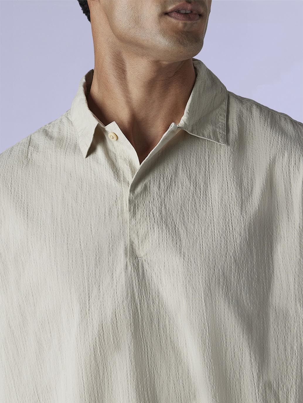 Men's Redloop Solid Slim Fit Shirt - detail View