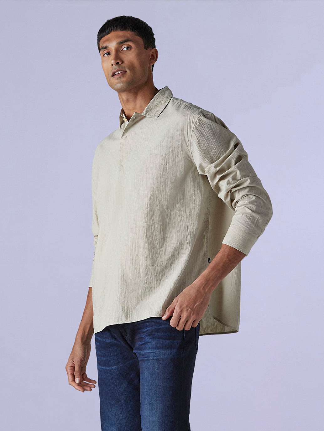 Men's Redloop Solid Slim Fit Shirt - 09c7ef25-80b3-4f07-969f-8873bc653d1d View