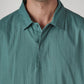 Men's Solid Slim Fit Redloop Shirt - Detail View
