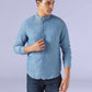 Men's Redloop Slim Mandarin Collar Shirt - Front View