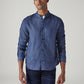 Men's Solid Slim Fit Redloop Shirt - Front View