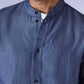 Men's Solid Slim Fit Redloop Shirt - detail View