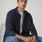Men's Striped Slim Fit Redloop Shirt - Styleshot View